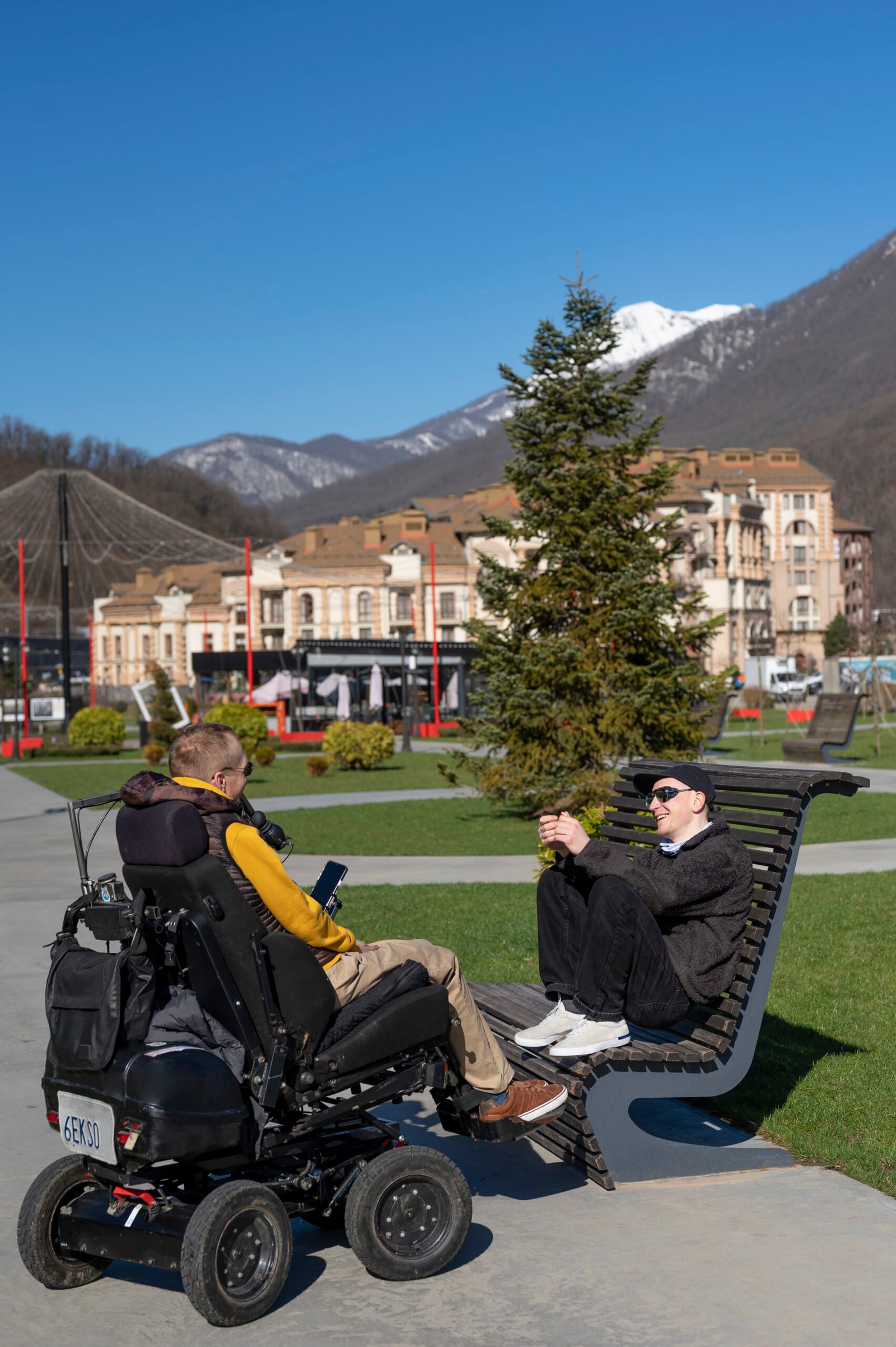 Full Shot Smiley Man Disabled Friend Scaled